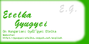 etelka gyugyei business card